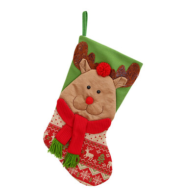 

〖Follure〗Christmas gifts Candy Beads Christmas Santa Claus Snowman Socks Decorations