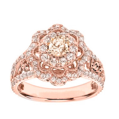 

Rose Gold Color Rings For Women Engagement Party Ring New Fashion Promise Rings Fashion Jewelry Free Shipping
