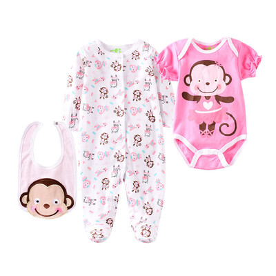 

Autumn Jumpsuit Baby Boy Girl Cartoon Long Sleeve JumpsuitShort Sleeve RomperBibs Newborn Romper Set