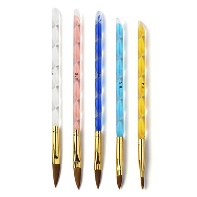 

〖Follure〗5PCS Acrylic Nail Art Pen Brush Cuticle UV Gel Salon Brushes Tool Hot