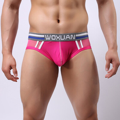 

Tailored New Sexy Men Breathable Mesh Sport Underwear Pouch Open Brief Letter Panties