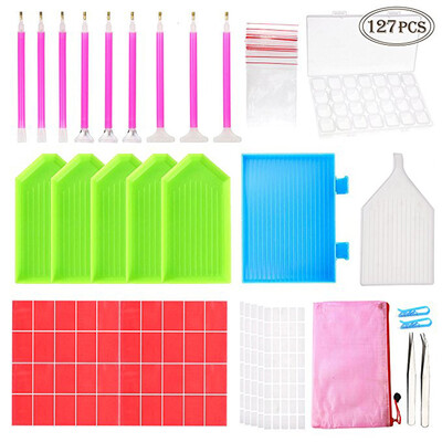 

〖Follure〗127 Pieces Diamond Painting Tools 5D DIY Diamond Painting Accessories Diamond