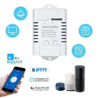 

eWeLink Smart Wifi Switch 16A3500W Wireless Remote Switch Timer for AndroidIOS APP Control Compatible with "Amazon" Alexa Google