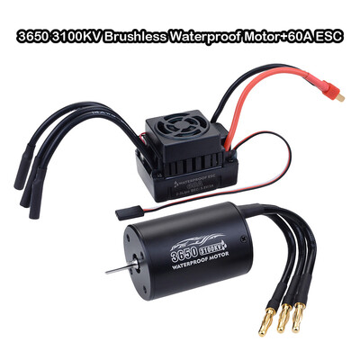 

Tailored SURPASS HOBBY 3650 Brushless Waterproof Motor60A ESC Set for 110 RC Truck Car