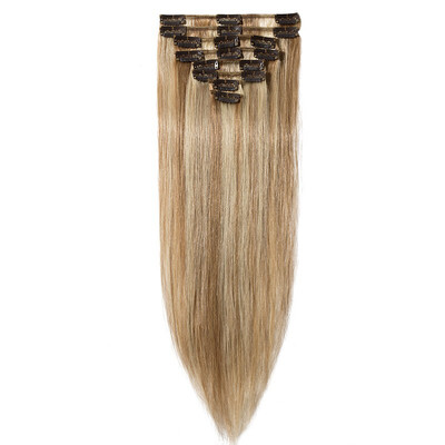 

100 Real Human Hair Clip in Human Hair Extensions Full Head Hair Extensions Remy Human Hair Silky Straight 8 Pieces