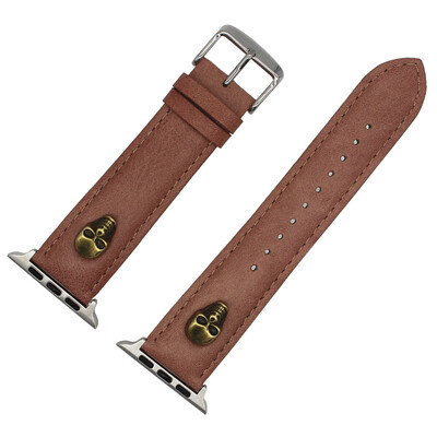 

Gobestart Cowhide Apex tail Buckle Wrist Watch Band Strap Belt For Apple Watch 38mm