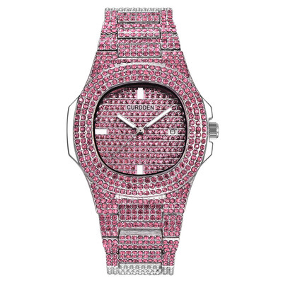 

Luxury Women Watches Full Shining Rhinestone Dial Ladies Quartz Wristwatch Romantic Alloy Strap Clock Zegarki Damskie50
