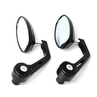 

78in Universal Motorcycle Bar End Rearview Mirrors 22mm Rear View Handle Side Mirrors Oval Aluminum Mirror for Motorbike