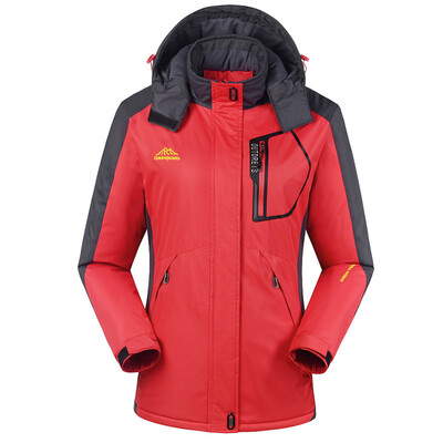 

Toponeto Womens Winter Outdoor Cashmere Thickening Zipper Hoodie Sport Outdoor Coat