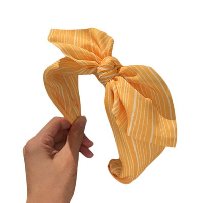

Vintage Fresh Headband Women Twist Iron Wired Hairband Cute Rabbit Ears Bowknot Tropical Kawaii Turban