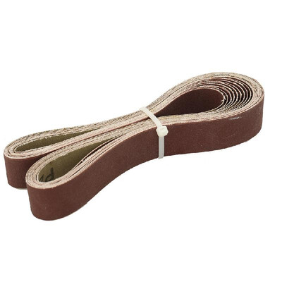 

10pcs 240 Grit 1in Width 30in Long Red Stiff Abrasive Cloth Sanding Belt