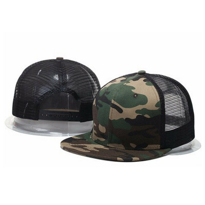 

SUNSIOM Adjustable Snapback Trucker Baseball Cap Hat Men Unisex Mesh Visor Flat Hat