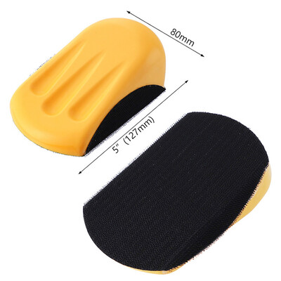 

〖Follure〗HAND SANDING BLOCK 127MM DA DISCS FLATTENING 5 HOOK LOOP RUBBER GRIPFAST FILLER