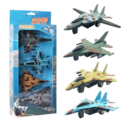 

YIWULAChildrens Inertias Pullback Aircraft Simulation Alloy Aviation Model Set Gift