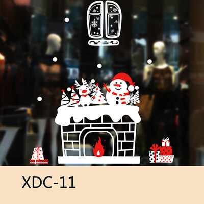 

Christmas Snowman Snowflake Window Sticker Static Home Kids Room Decoration