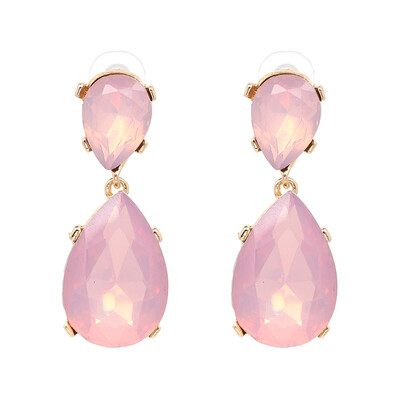 

JURAN New Exquisite Full Crystal Drop Dangle Earrings Shiny Water Drop Brincos Rhinestone Fashion Maxi Statement Party Jewelry