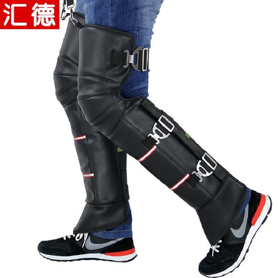 

Motorcycle knee pads warm winter thickening plus velvet cold riding gear protector leggings long electric car knee pads