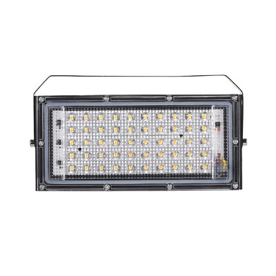 

AC175-265V Portable 50W Energy Saving Outdoor Project-Light Lamp Lightweight Large Area Illumination Aluminum Border 3000K Warm Wh