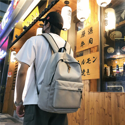 

Couple schoolbag female Korean version of high school students BF trend campus cool backpack male Travel Shoulder Bag