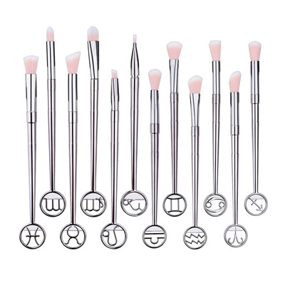 

Toponeto 12PCS Make Up Foundation Eyebrow Eyeliner Blush Cosmetic Concealer Brushes