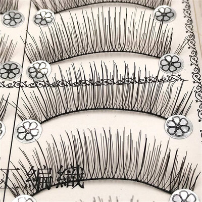 

Gobestart Handmade Natural Fashion Long False Eyelashes For Makeup 10 Pairs
