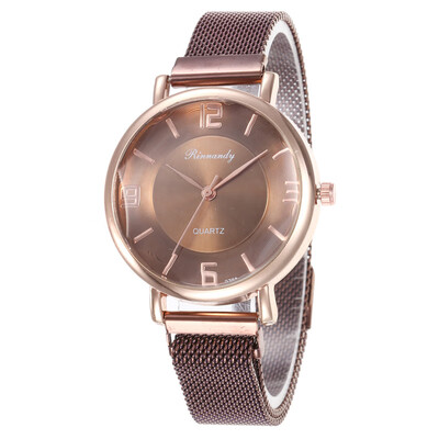 

Magnet magnet strap with diamonds ladies watch simple digital quartz watch