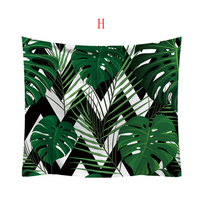 

Toponeto Fashion Tapestry Green Leaf Pattern Fresh Style Decorative Tapestry Home Decor