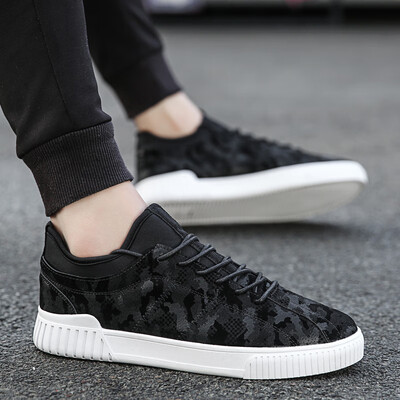 

Mens Shoes Autumn New Black Board Shoes Korean Leisure Shoes