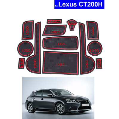 

13pcsset Gate Slots Non-slip Pad Door Cup Holder Grooves Mat Replacement For Lexus CT200H