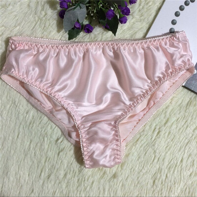 

Womens Silk Underwear Panties Triangle Briefs Breathable Tangas Thong Lingerie
