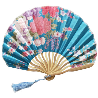 

Siaonvr Chinese Style Hand Held Fan Bamboo Paper Folding Fan Party Wedding Decor