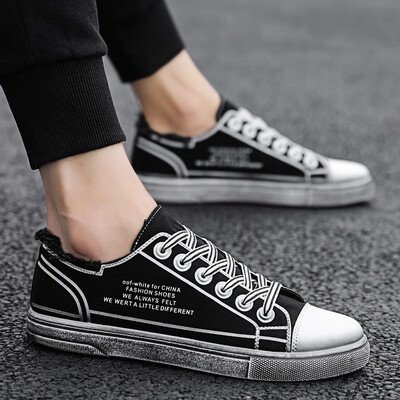 

2019 summer new port wind canvas shoes mens shoes Korean version of the trend network red wisdom smoke ins shoes white tide shoes