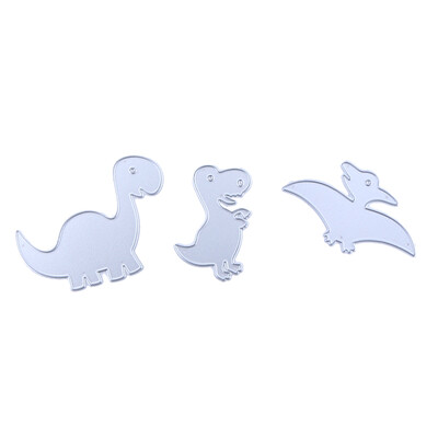 

Three Dinosaur DIY Metal Scrapbook Craft Embroidery Cutting Die