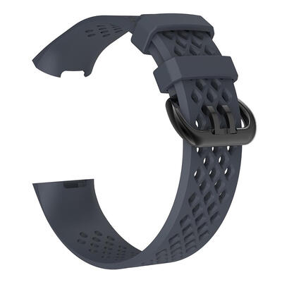 

Silicone Porous Breathable Wrist Band Watchband Strap for Fitbit Charge 3