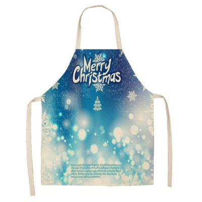 

Gobestart Christmas Decoration Cotton And Linen Apron Kitchen Aprons Dinner Party Apron