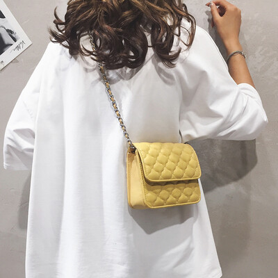 

High-end bag popular female bag 2019 new chain bag Sen girl brown shoulder bag wild ins shoulder bag