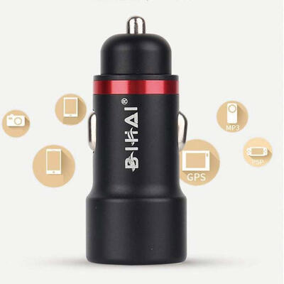

BH-CC003 Portable Compact Aluminum Alloy 2-USB Port Car Charger