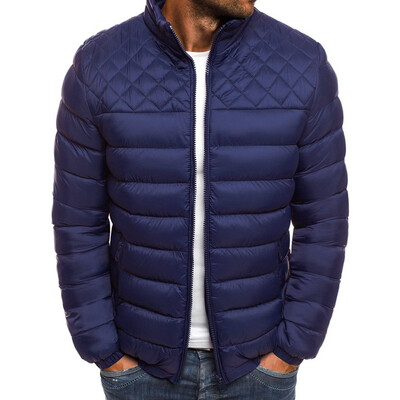 

Toponeto Mens Autumn Winter Zipper Warm Down Jacket Packable Light Top Quality Coat