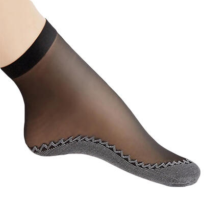 

Sexy Women Summer Ultra-thin Sheer Solid Color Elastic Anti-slip Ankle Socks