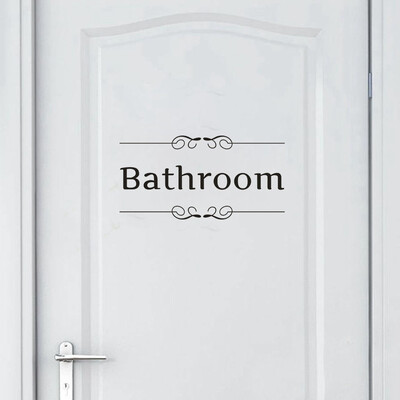 

JPGIF Bathroom Home Decor Wall Sticker Decal Bedroom Door Vinyl Art Mural