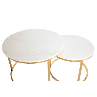 

Frico Stainless Steel Natural Marble Coffee Table 5916