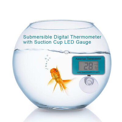 

YS88 Instant Read Aquarium Digital Thermometer Waterproof Submersible Fish Tank Suction Cup LED Display Gauge