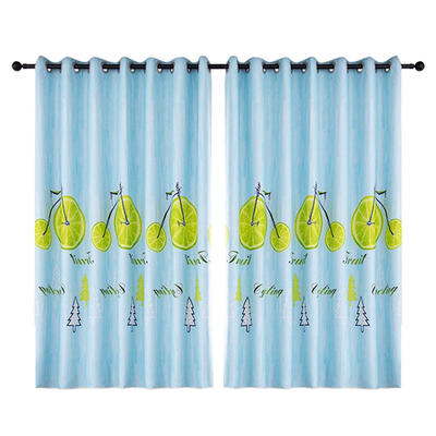 

Fruit Bike Print Polyester Curtains Bedroom Blackout Window Blinds Drapes