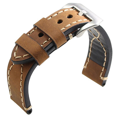 

Gobestart Leather Watch Strap Bracelet instead of outdoor sports watch retro Watch