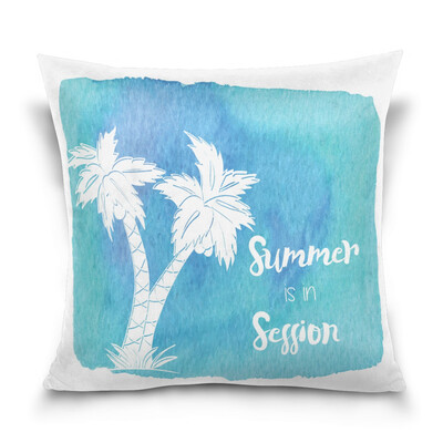 

ALAZA 16 X 16 inch Pillow Case Decorative Cushion Cover Watercolor Hawaiian Pattern Pillowcase
