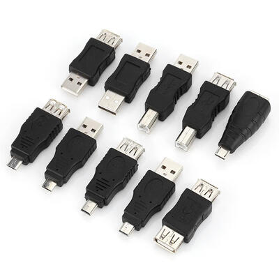 

Greensen Pack of 40 Multiple USB20 Adapters Angled MiniMicroType-B Male Female Converters Connectors