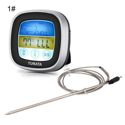 

Digital Touchscreen BBQ Baking Cooking Picnic Food Thermometer Measurement Tool