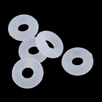 

Rubber O Rings Fit European Clip Stopper Beads White 2mm