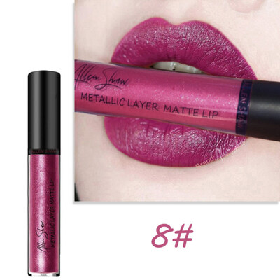 

Shimmers Liquid Lipstick Waterproof Mermaid Lip Gloss Glitter Metallic Cosmetics