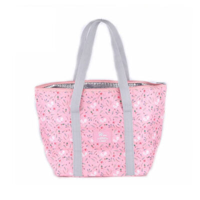 

2018 New Style Fashion Print Portable Thicken Picnic Bag Pouch Insulated Thermal Cooler Lunch Box Tote